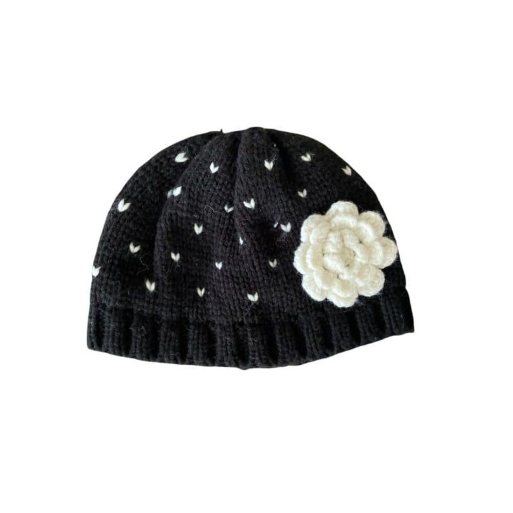 Baby Gap Hat with crochet flower (18-24 months)